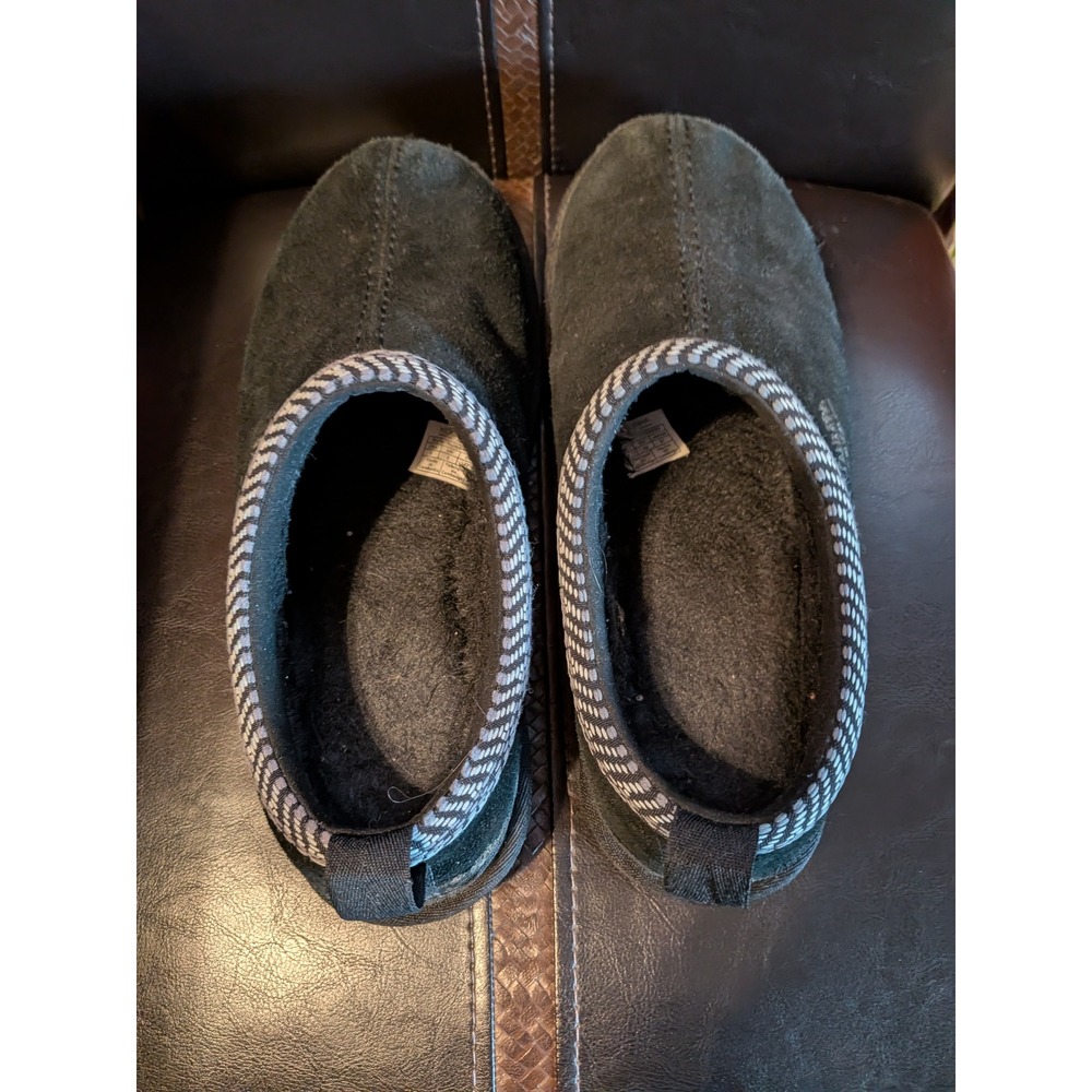 Koolaburra by UGG Womens Black Suede Faux Fur Slippers Braid Trim Clogs Size 9‎ - Picture 4 of 5